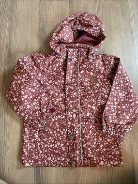 Kuling floral hooded rain jacket
